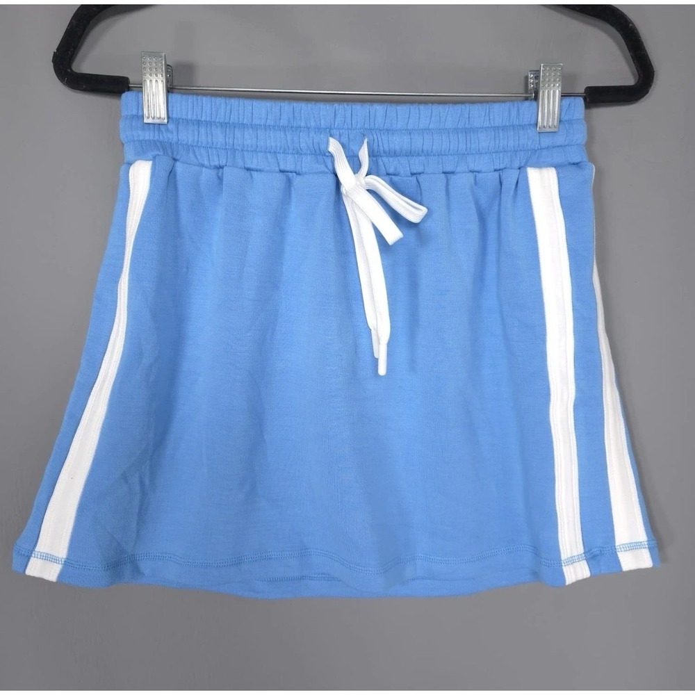 ANTHROPOLOGIE Daily Practice New Women's‎ LARGE Willow Mini Skirt Blue Sporty - Picture 4 of 14